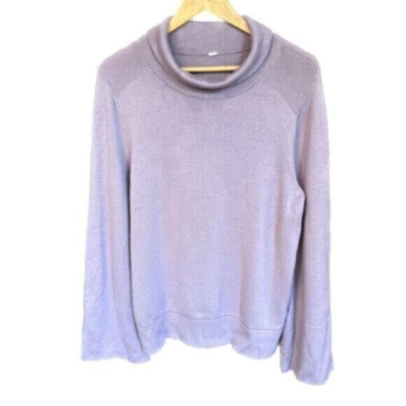 Lululemon ^ merino wool CITY TREK TURTLENECK SWEATER Smoky Blush pullover EUC M - Picture 2 of 14